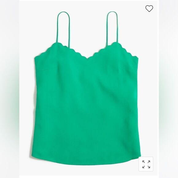 J. Crew Scalloped cami top* - Picture 1 of 11